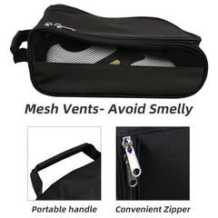 Golf Shoes Storage Bag Zippered Portable Outdoor Sports