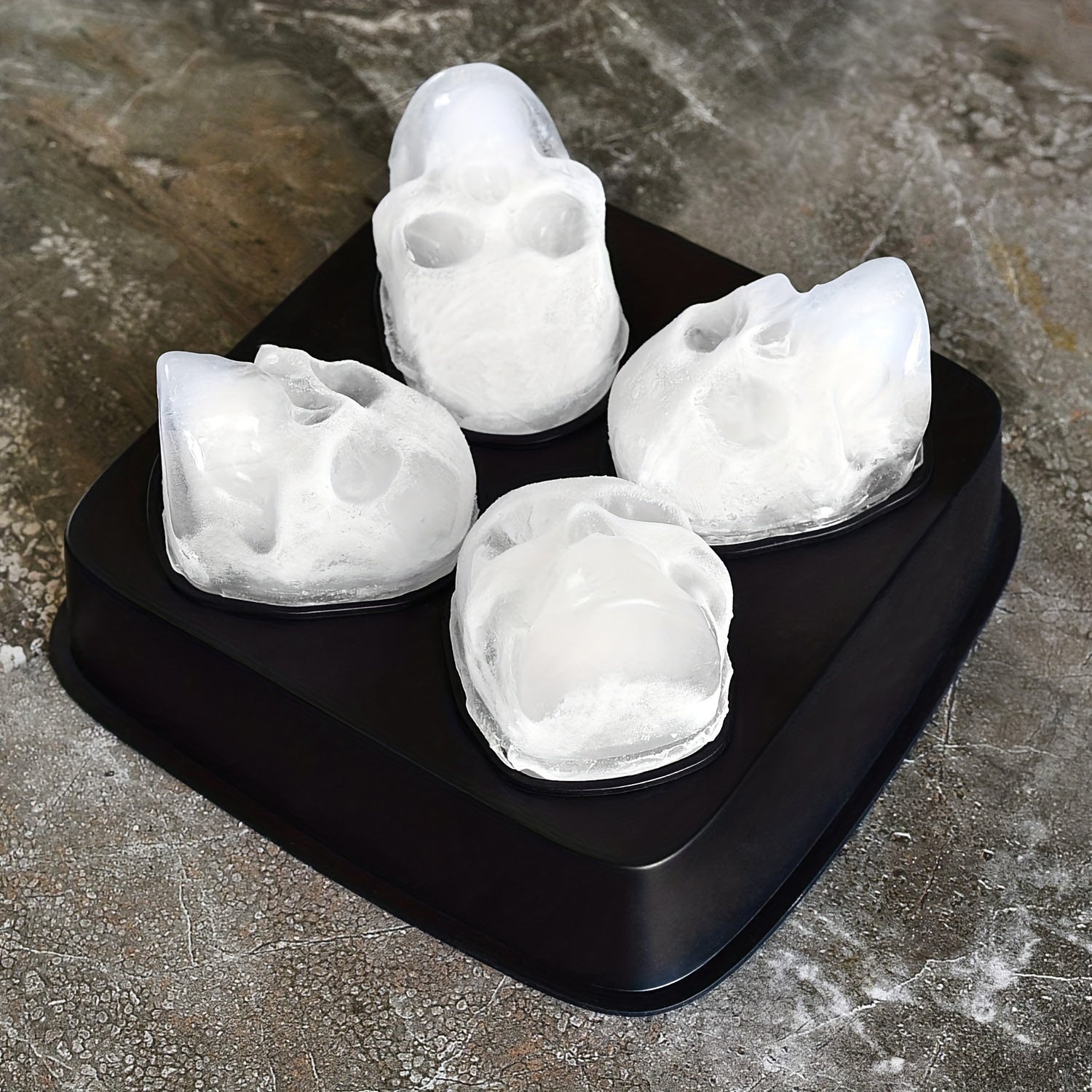 Skull Ice Cube Mold Tray for Whiskey Drinkers Bartenders