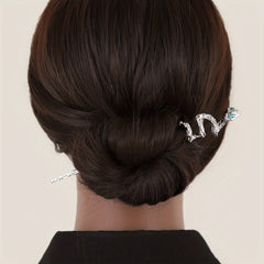 Snake Shaped Hair Stick Alloy Hair Stick Punk Hair Pin Women Girls Hair Pin