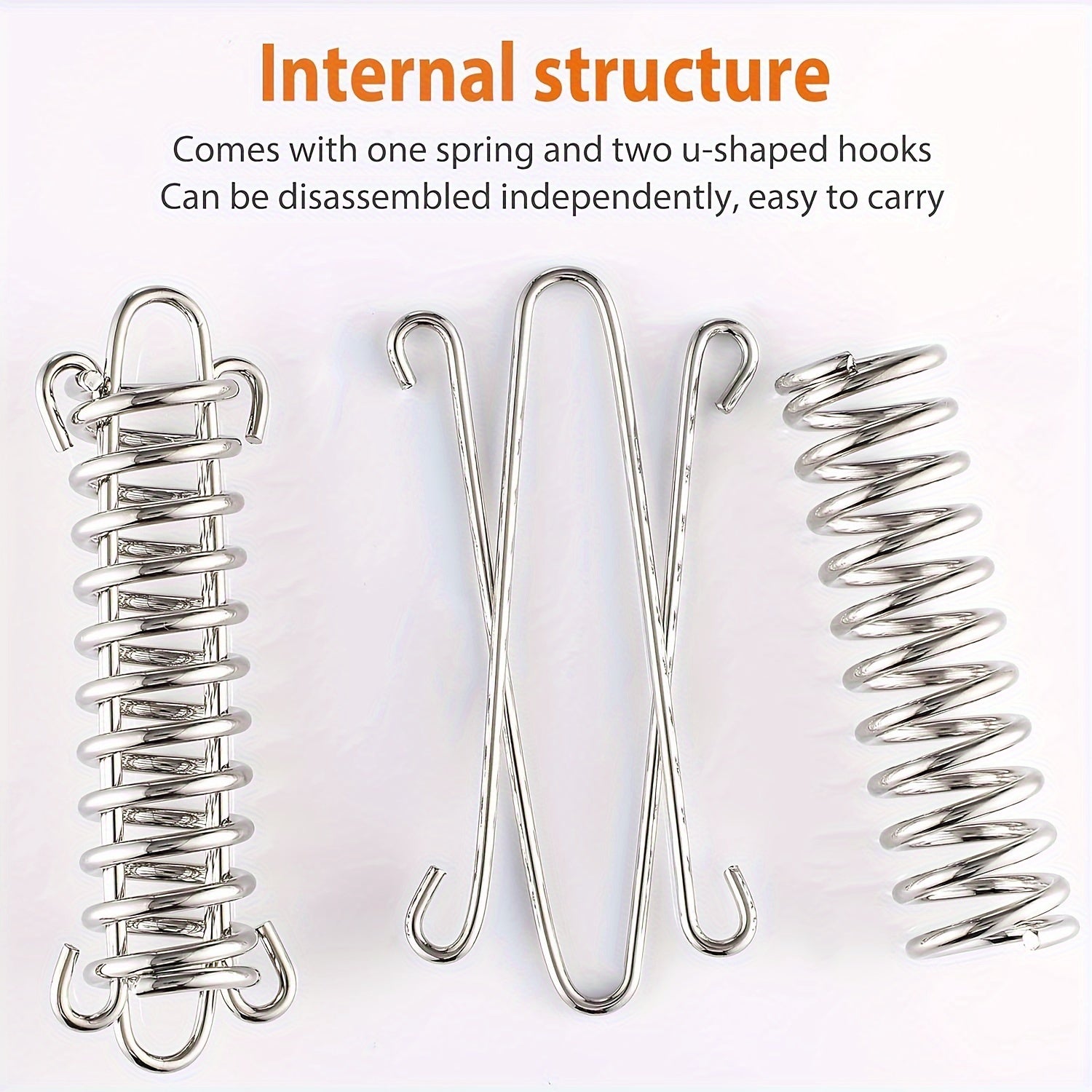10pcs Stainless Steel Rope Tensioner for Camping Tent