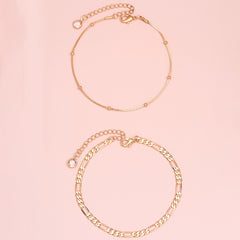 Dainty Twist Knot Anklet Chain Hollow Alloy Link Chain Beach Surfing Jewelry