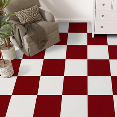 10 Pcs Waterproof Peel & Stick Vinyl Flooring Tiles for Bathroom & Kitchen