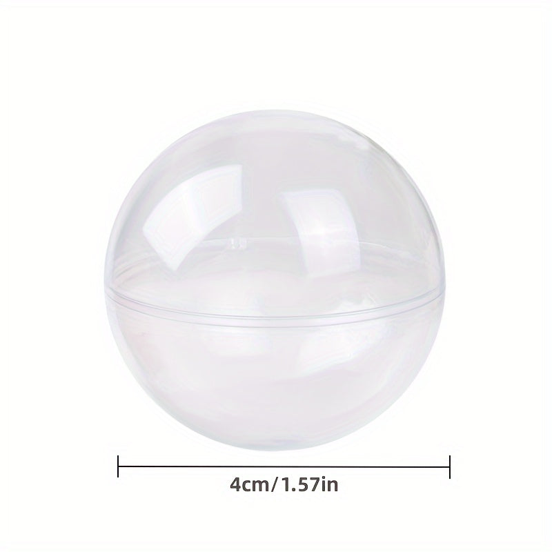 4pcs Transparent Plastic Round Ball Party Wedding Christmas Decoration Props