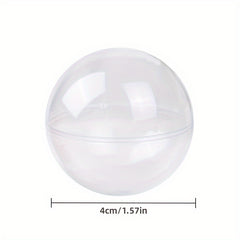 4pcs Transparent Plastic Round Ball Party Wedding Christmas Decoration Props