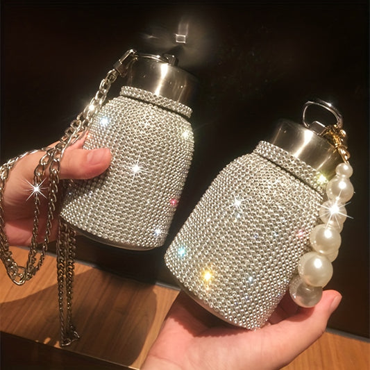 300ml Rhinestone Water Bottle Vacuum Flask