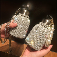 300ml Rhinestone Water Bottle Vacuum Flask