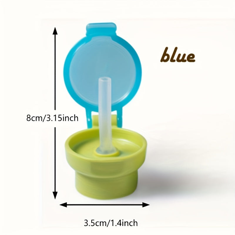 Spill-Proof Kids Water Bottle Cap with Straw