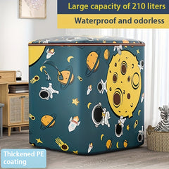 Cartoon Astronaut Quilt Clothes Organizer Dustproof Storage Bag