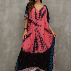  Tie Dye Boho Cover Up Dress