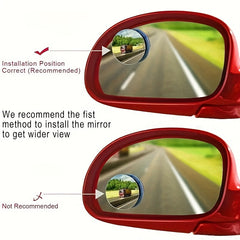 2pcs Car Blind Spot Mirror 360 Rotating Wide Angle Universal Car Accessories