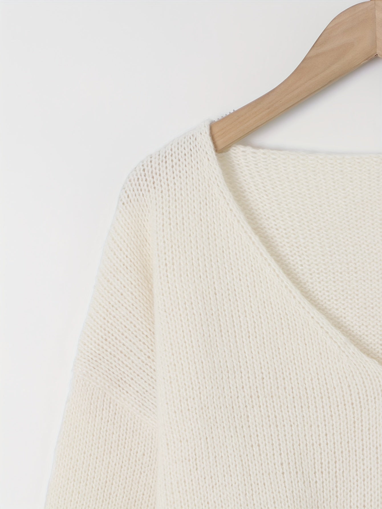  Casual Sweater Women's Plus V Neck Jumper