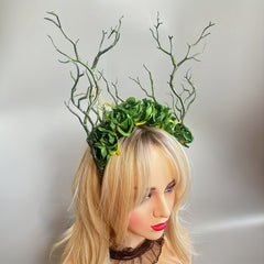 Baroque Style Hair Crown for Halloween Cosplay Parties