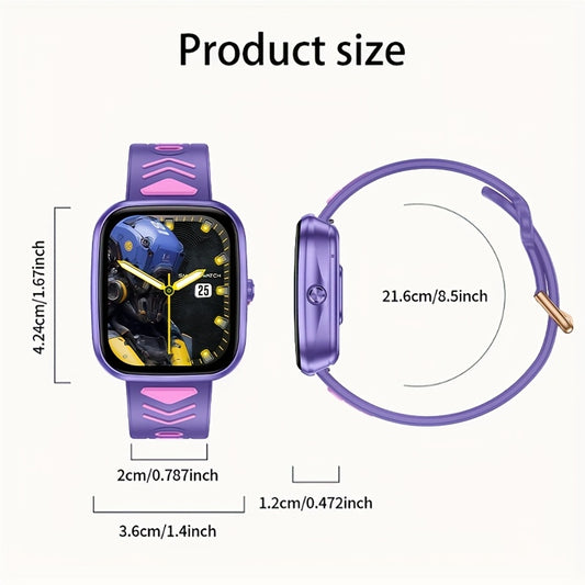 Kids Smart Watch with Wireless Calling Music Player LED Flashlight