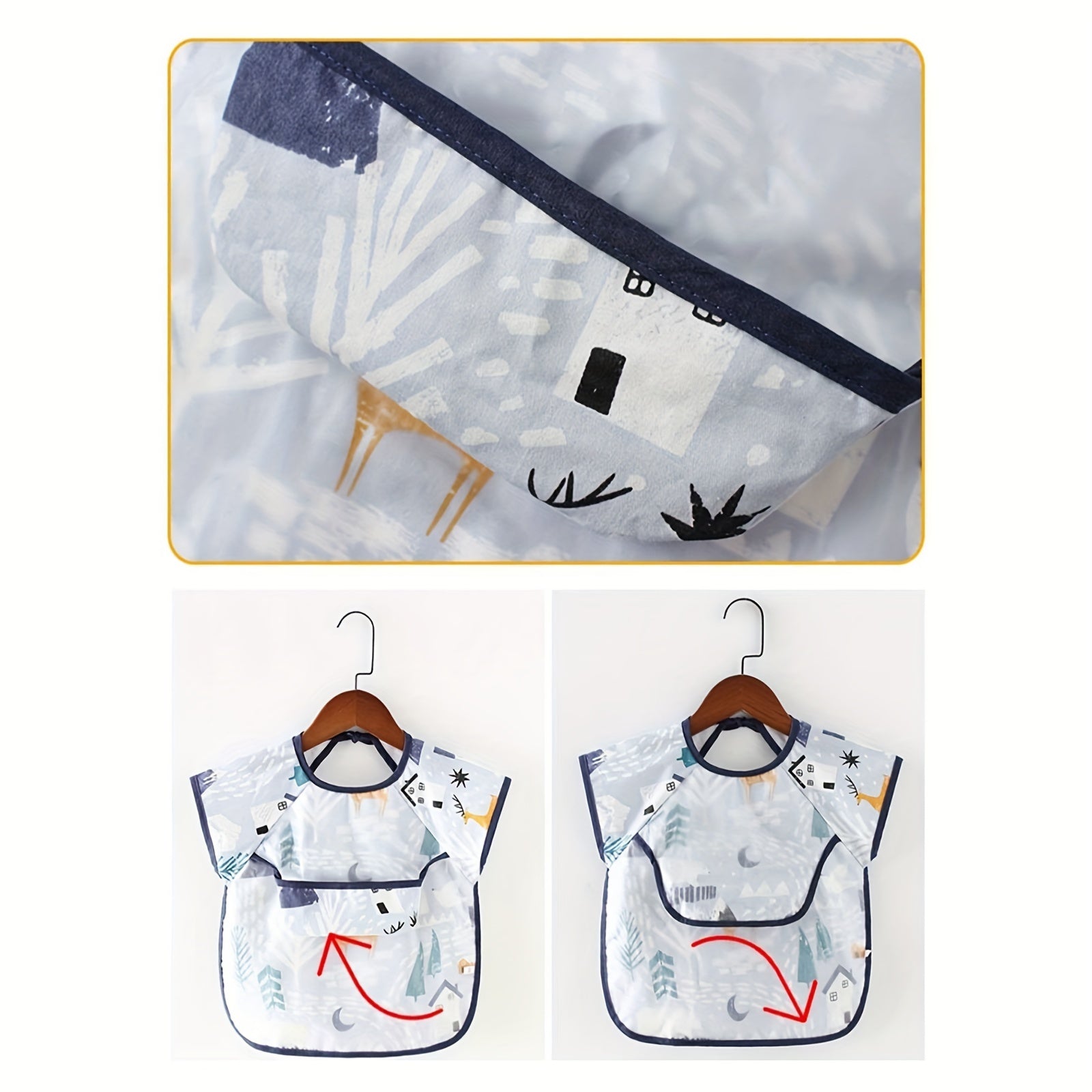 Waterproof Long Sleeve Art Smock with Pocket