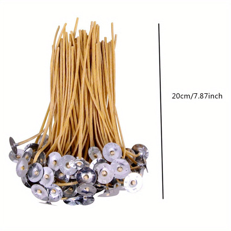 100pcs Hemp Thread Beeswax Wax Core DIY Candle Thread Candle Accessories