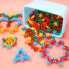 3D Snowflake Building Blocks Set Educational Toy for Gift Giving