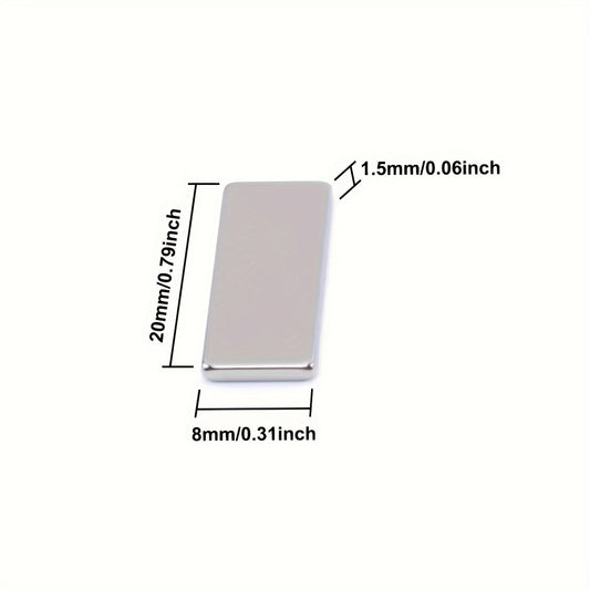 10pcs Neodymium Magnets 20x8x1.5mm Square Rare Earth Magnets
