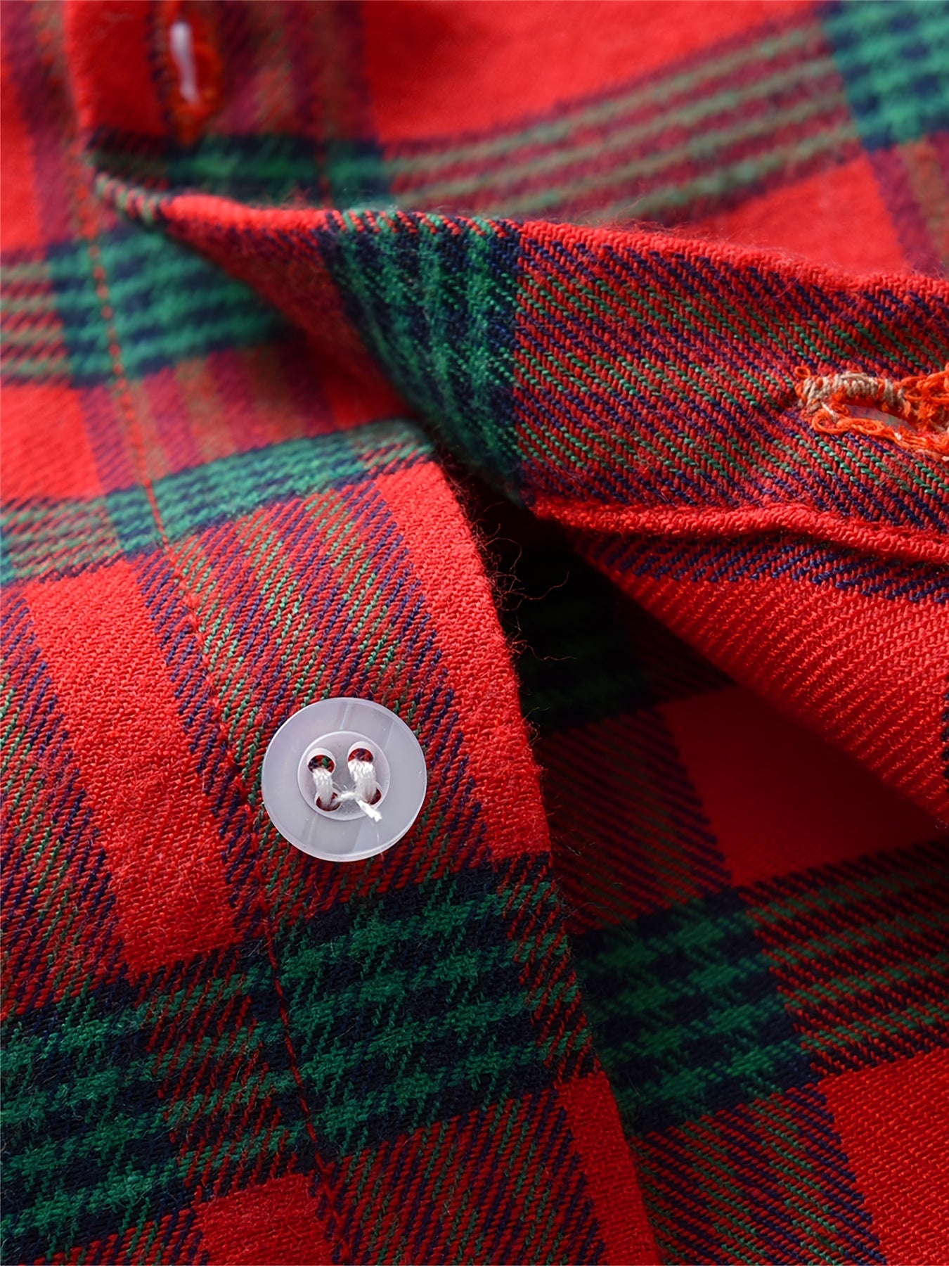 Boys Red Plaid Gentleman Shirt Long Sleeve Lapel Button Bowtie