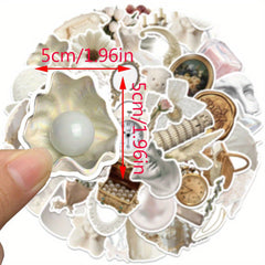 50pcs Cartoon VSCO Pretty Kpop Decorative Romantic Waterproof Stickers