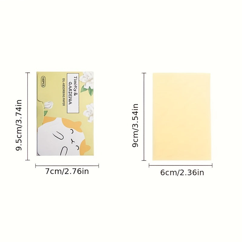 100 Pack Facial Blotting Papers Portable Matte Facial Wipes