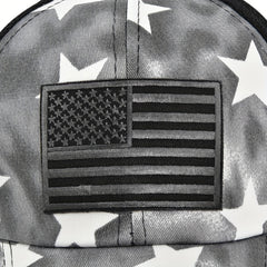 Tie Dye Ponytail Trucker Hat Star Print Mesh Baseball Cap Embroi