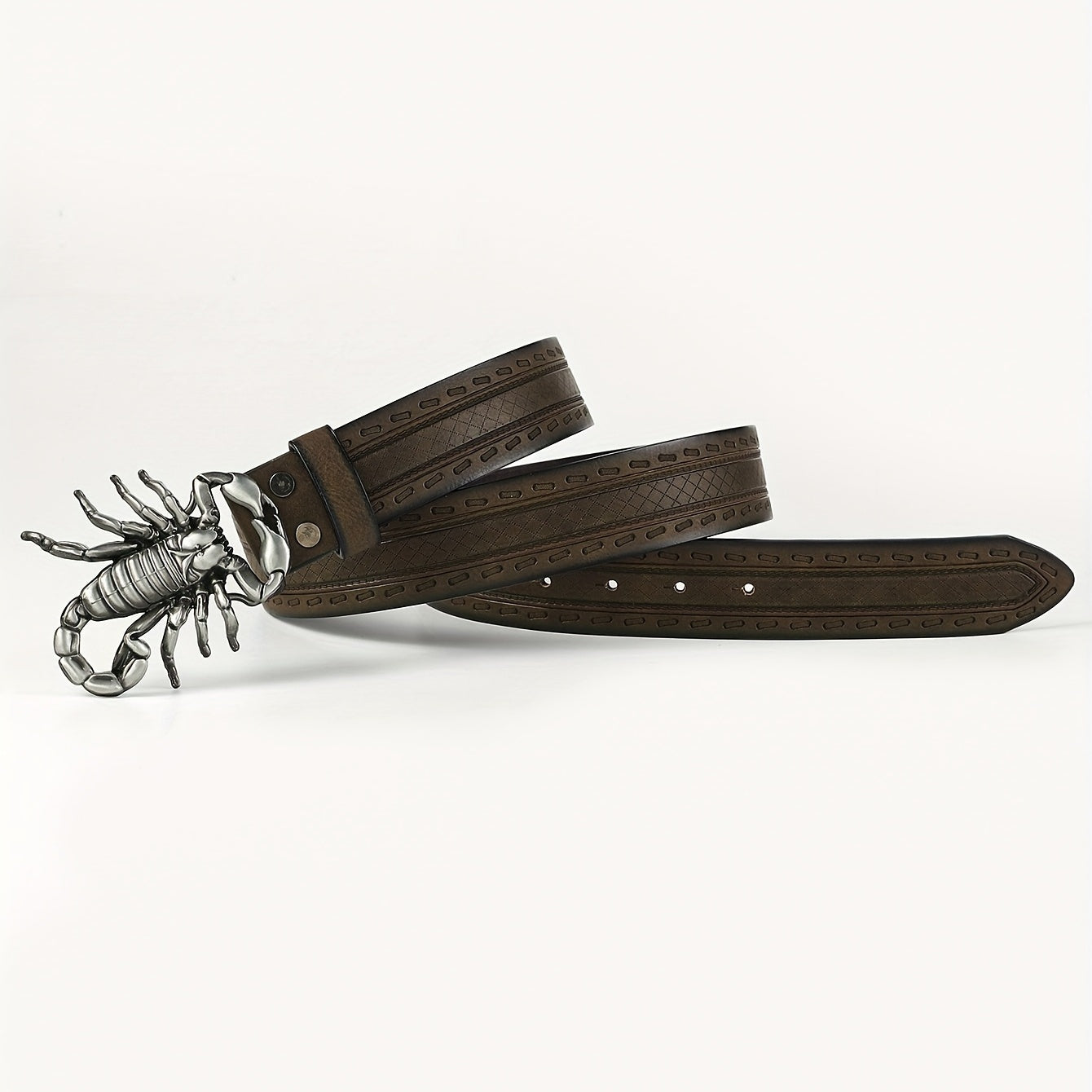 Men's Scorpion Buckle Belt for Jeans Comfortable Fit