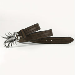 Men's Scorpion Buckle Belt for Jeans Comfortable Fit