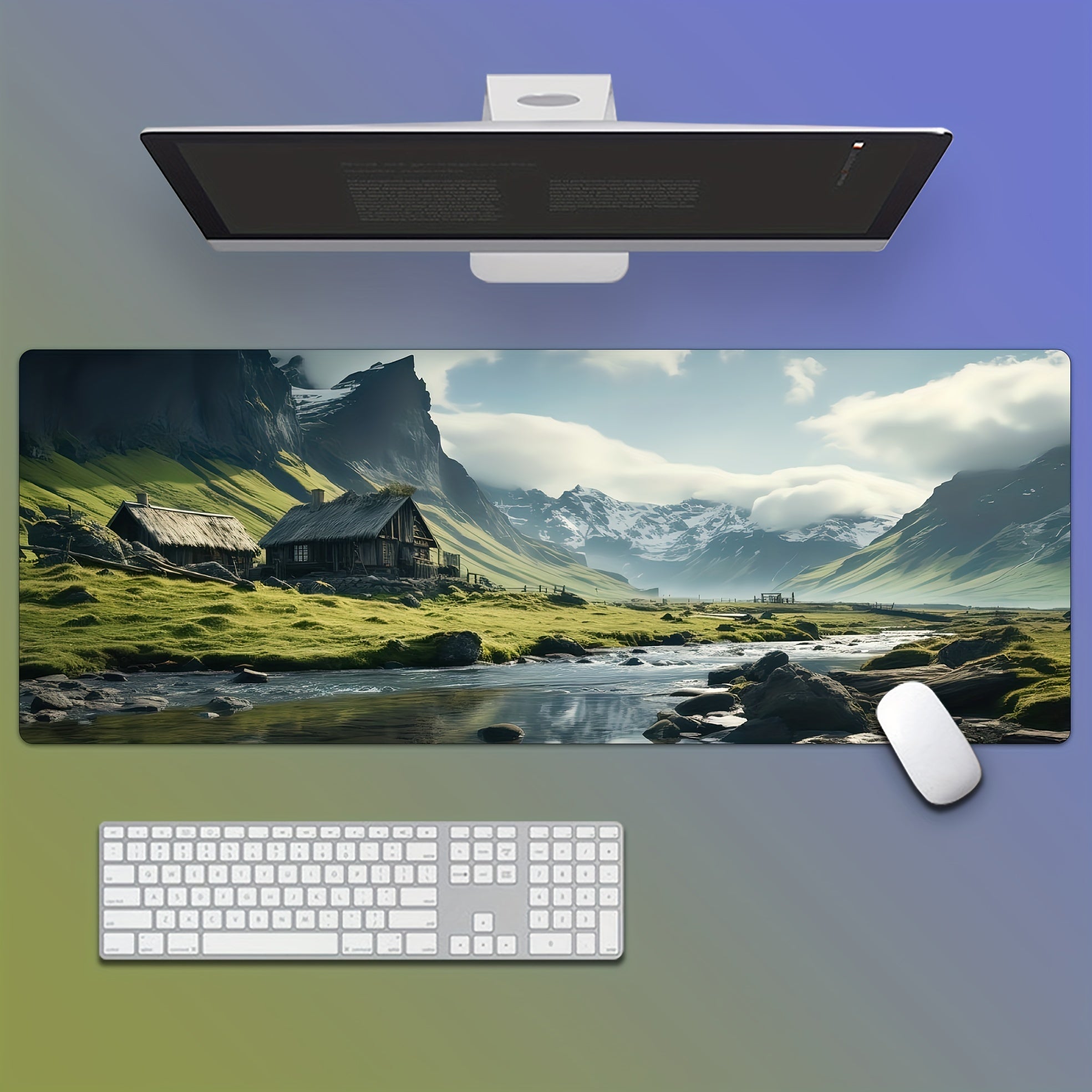 Natural Landscape XL Rubber Mouse Pad Soft Waterproof Desk Mat