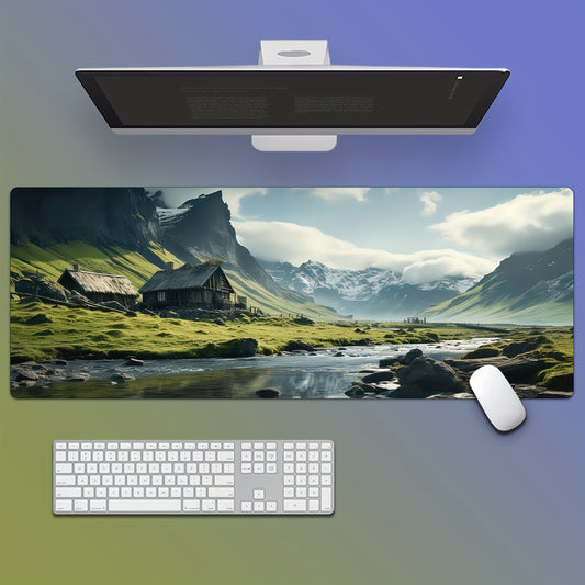 Natural Landscape XL Rubber Mouse Pad Soft Waterproof Desk Mat