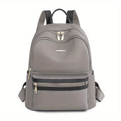 Casual Solid Backpack Preppy Style School Bag Daypack