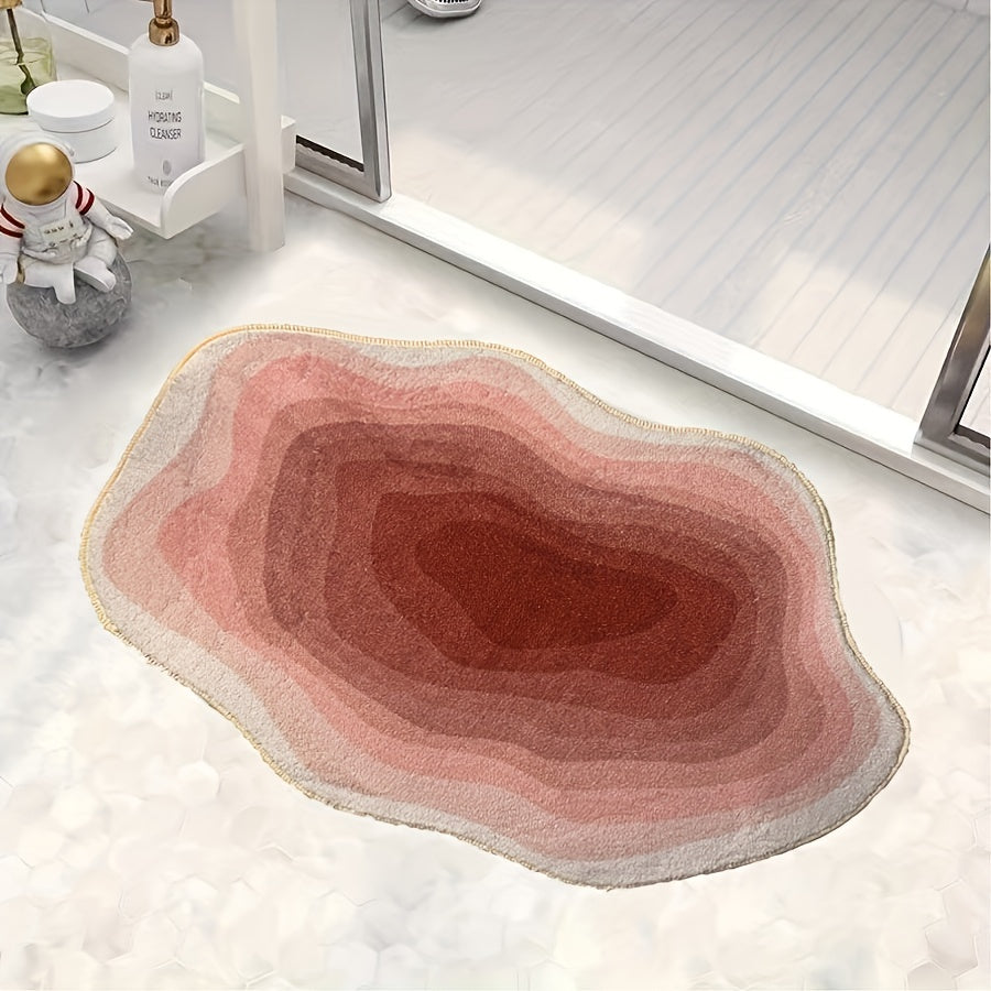 Pink Washable Floor Mat for Home Decor