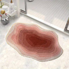Pink Washable Floor Mat for Home Decor