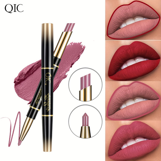 Waterproof Double Ended Lipstick and Lip Liner Pencil Matte Finish