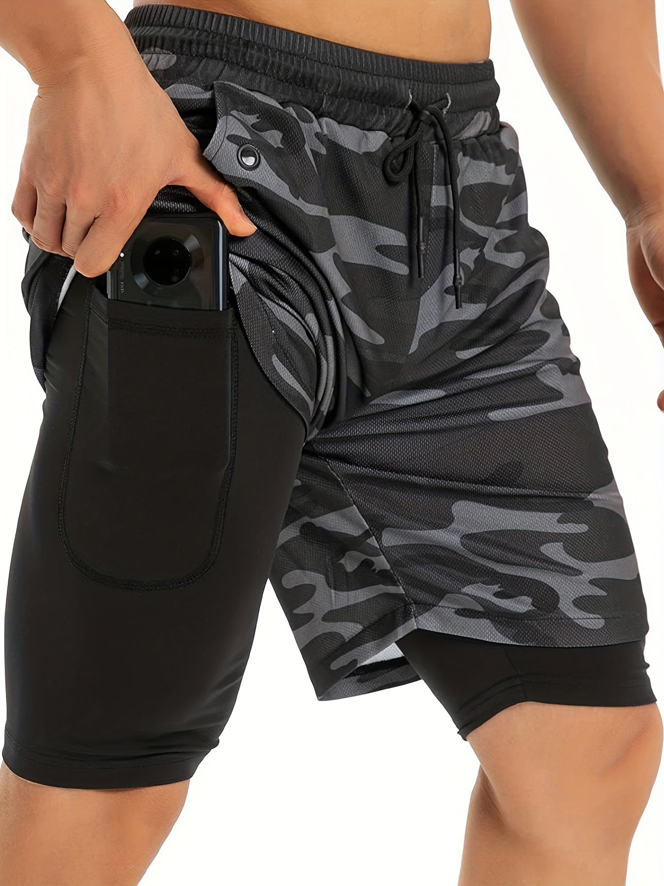 Men's Gym Running Shorts Athletic Workout Clothes Quick Dry Shorts