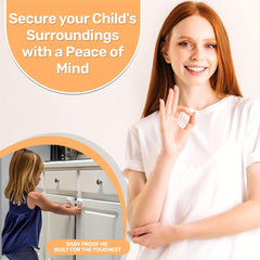6pcs Child Safety Cabinet Locks - Baby Proofing Cabinet Strap Locks