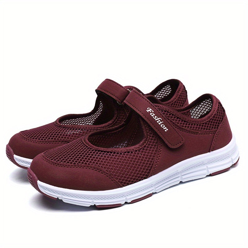 Women's Mesh Flat Sandals Breathable Non Slip Walking Shoes