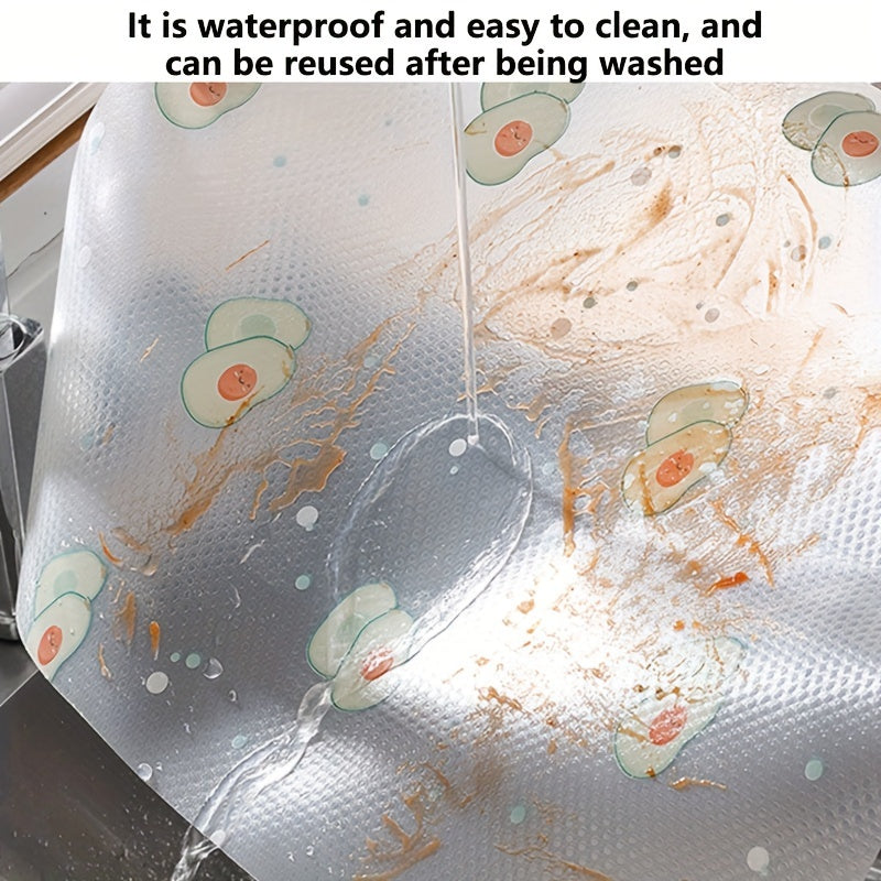 Non Slip Shelf Liner Washable Mats for Kitchen Cabinet Shelves Refrigerator