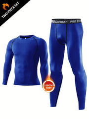 Men's Long Sleeve Compression Set for Sportswear