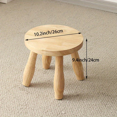 Detachable Solid Wood Stool Round Small Stool Modern Foyer Shoe Changing Stool