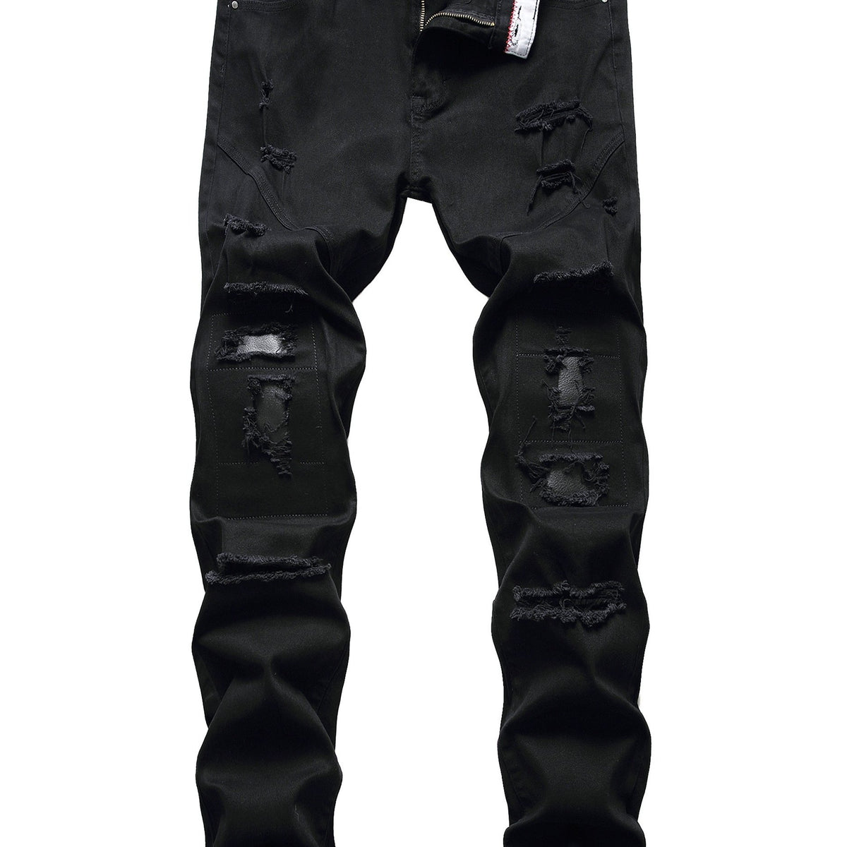 Men's Ripped Jeans Casual Street Style Straight Leg Denim Pants