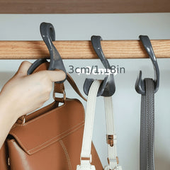 Arch Shaped Storage Rack for Bags and Accessories with Hooks - Home Organizer