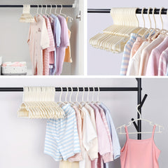 12pcs Beige Baby Hanger for Clothing Stores