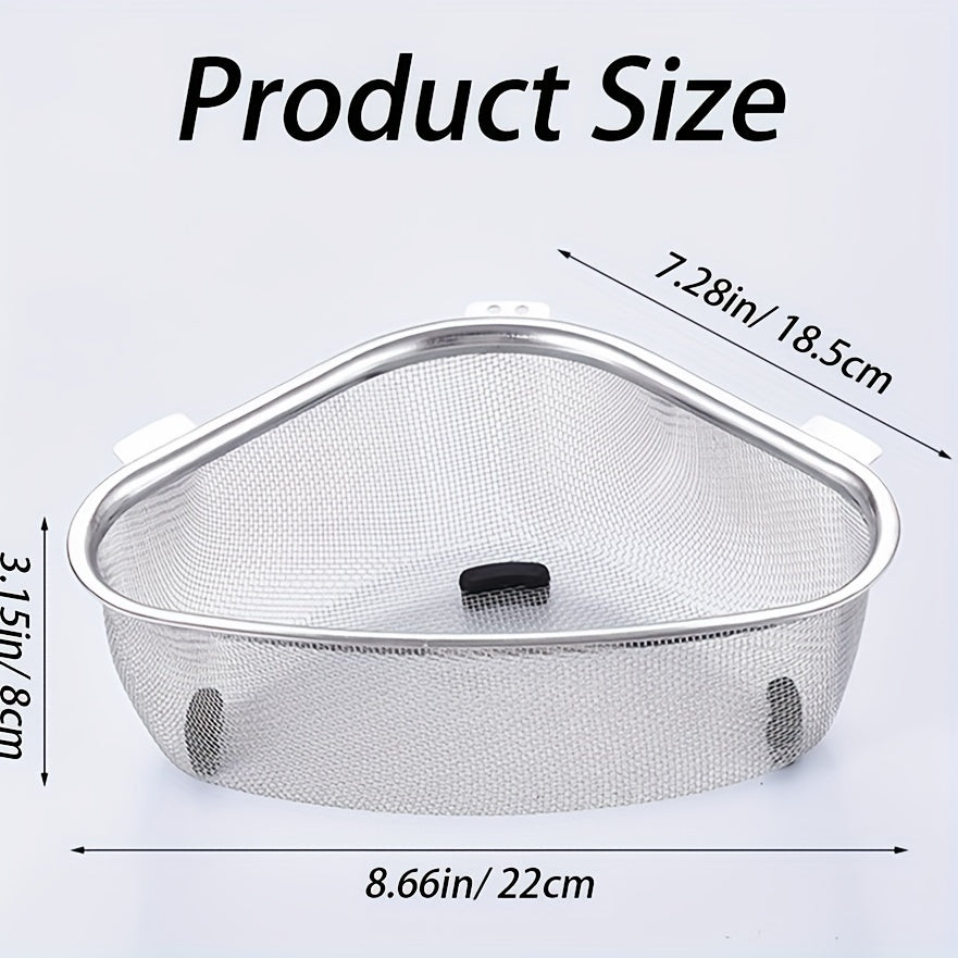 Triangle Corner Strainer Kitchen Sink Triangular Draining Basket