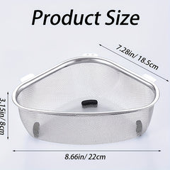 Triangle Corner Strainer Kitchen Sink Triangular Draining Basket