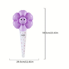10pcs Multicolor Sun Flower Daisy Handheld Stick for Children Party