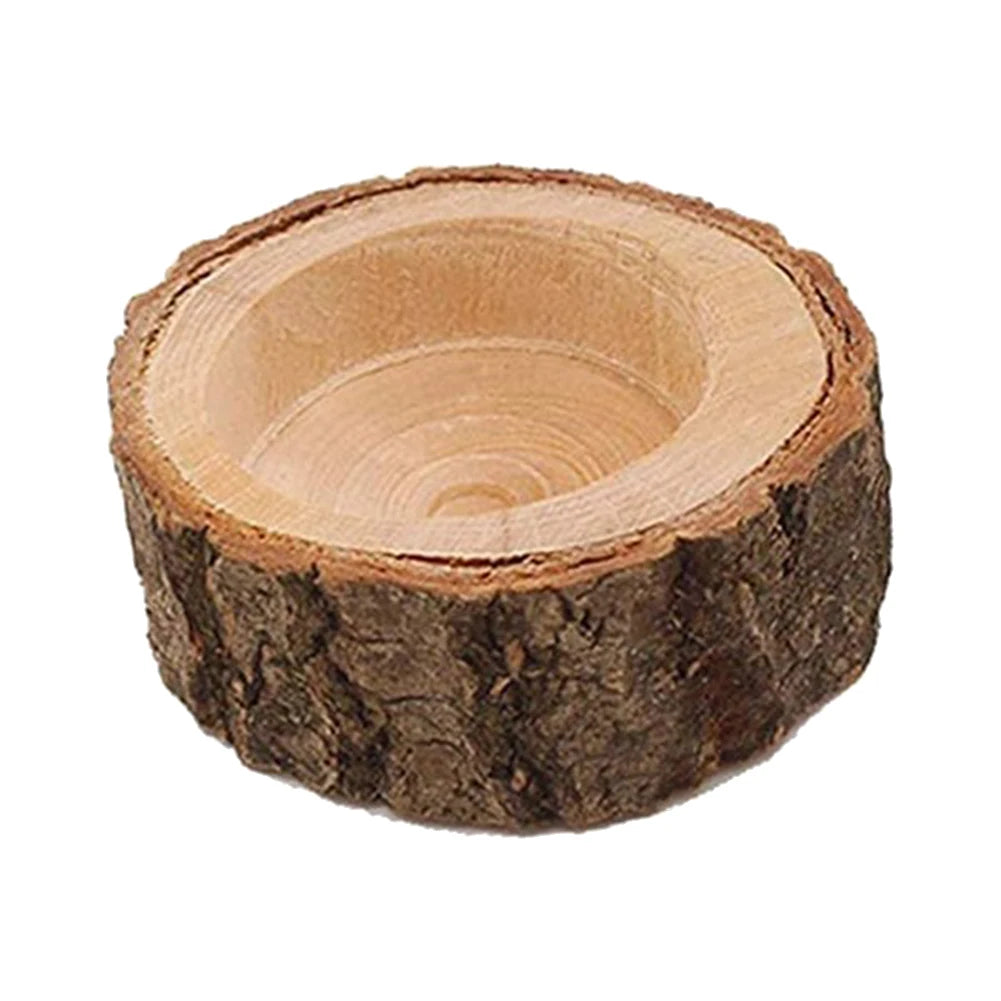 24Pcs Wooden Candle Holder for Wedding Party, Home Decor