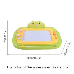 Kids' Cartoon Drawing Board with Stamps & Pen Pink Green