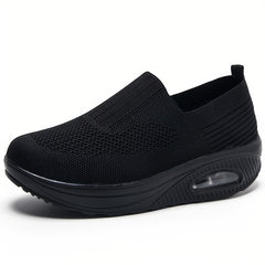 Breathable Slip on Running Sneakers Anti-Slip Air Cushion Casual Shoes
