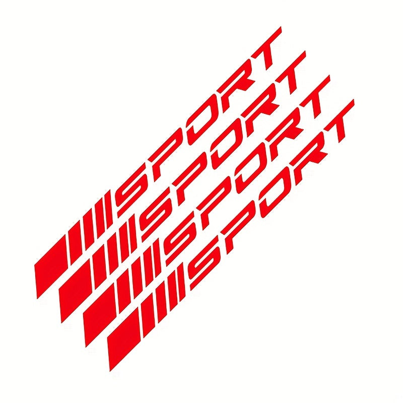 4pcs Multicolour Sport Car Sticker Decal