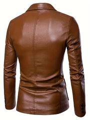 Men's PU Leather Jacket for Autumn Winter